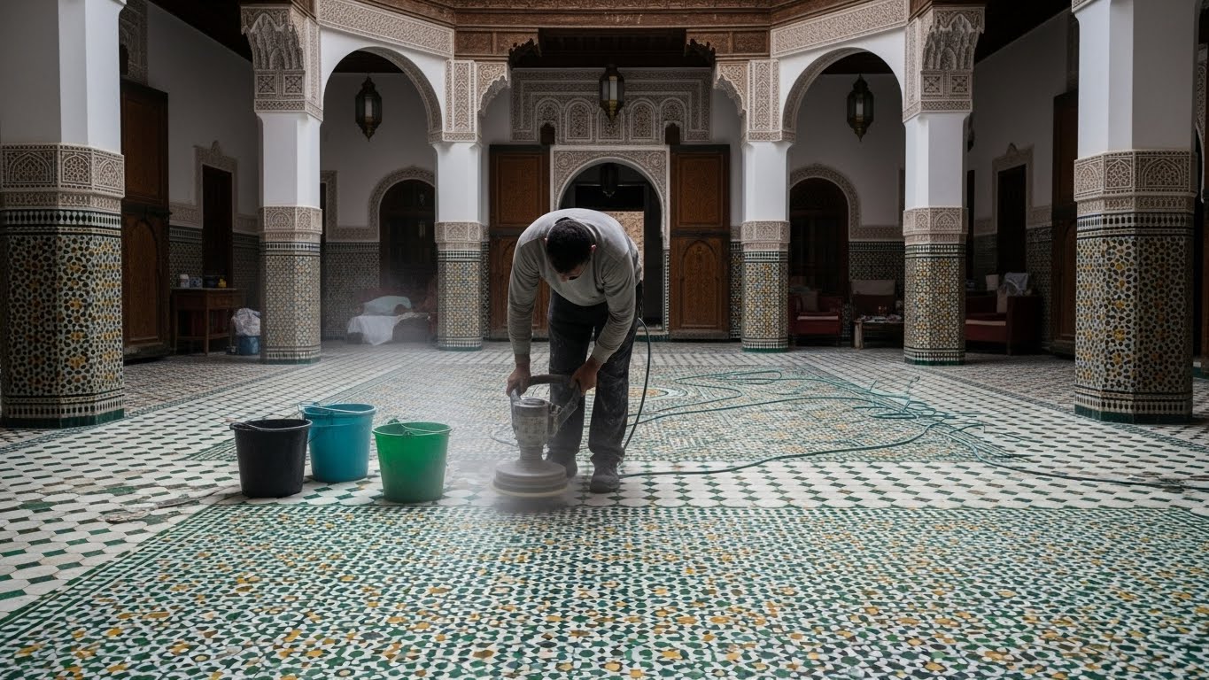 جلي بلاط بالمدينة المنورة