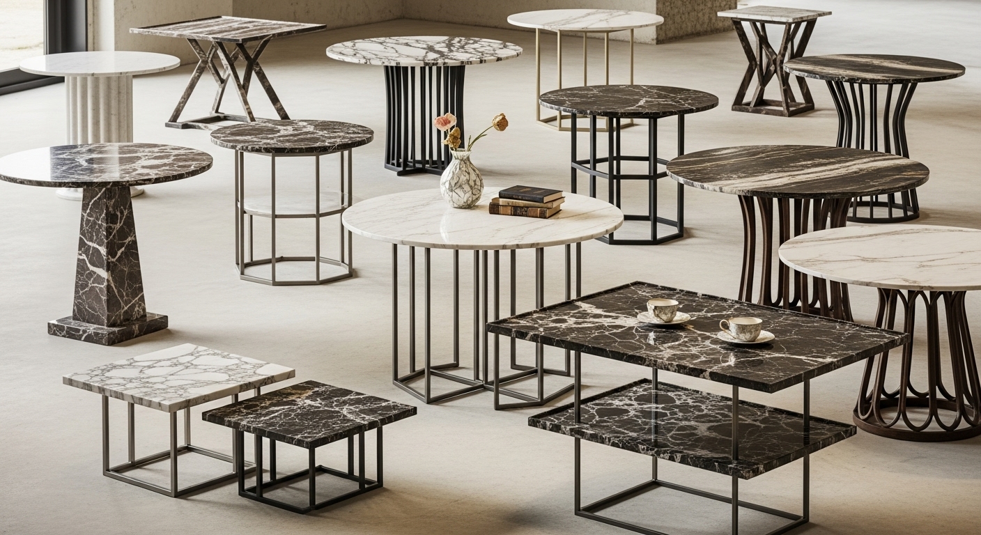 طاولات خدمة رخام