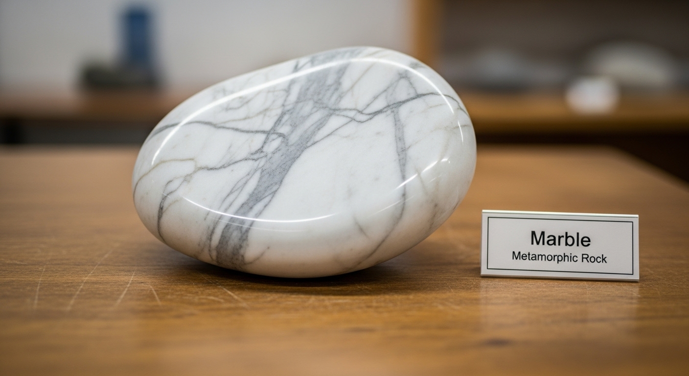 يصنف الرخام من الصخور