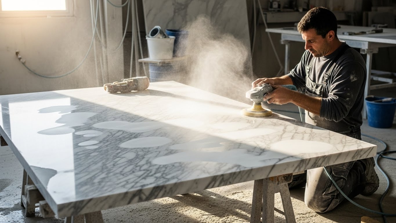 تلميع الرخام