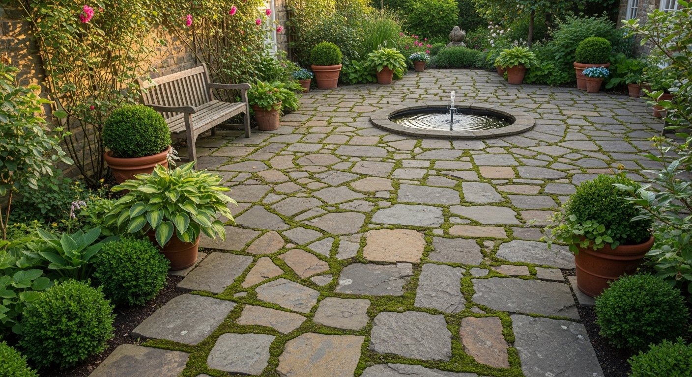 بلاط حجري للحوش